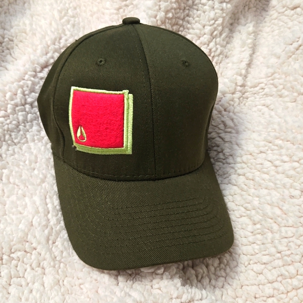NIXON Baseball Cao Hat Green Pink New! Surf Skate